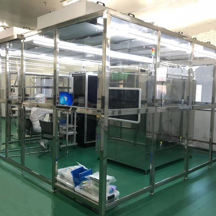 净化棚产品配制 框架：以工业铝材（或不锈钢方通、铁方通喷塑）